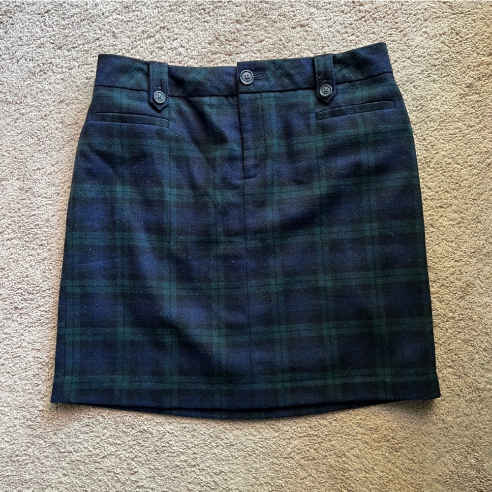 Wool mini skirt